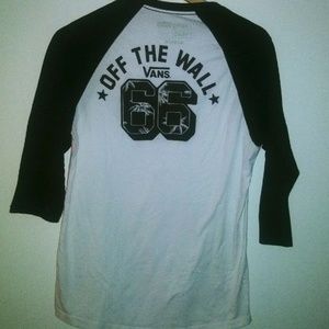 VANS OFF THE WALL Official Skate Baseball T-Shirt